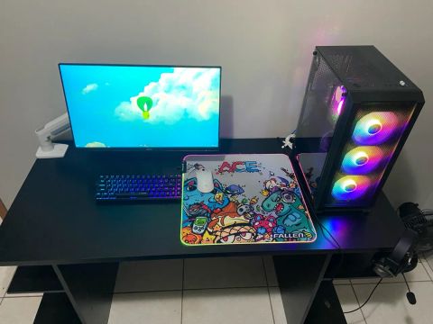 Setup completo (PC gamer + periféricos)