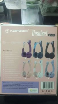 Headset com orelhas de gato KA-920
