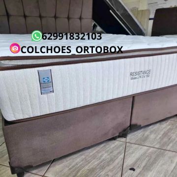 Base e Colchão Queen size da Plumatex de espuma D33