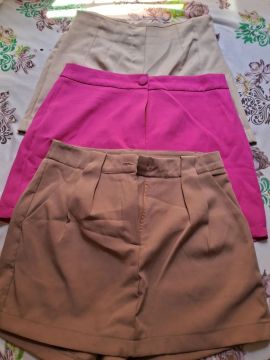Shorts de tecido leve e confortáveis - 3 peças