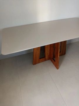 Mesa de vidro 6 lugares