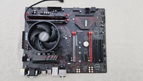 Kit Placa Mãe Msi B350, AMD Rayzen 5, Cooler e 8 Gb Ram 