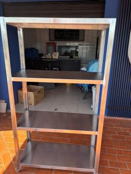 Prateleira 100% INOX para Cozinha Industrial