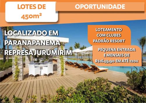 Loteamento com Praias de Agua Doce