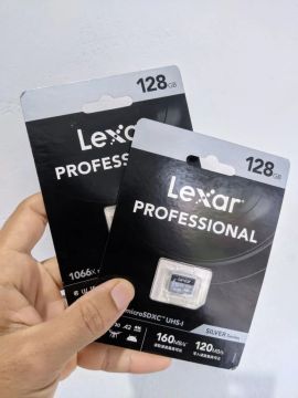Cartão de Memória Lexar 128GB Professional Silver Series