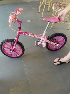 Bicicleta Infantil Caloi Luli Aro 16 com rodinha