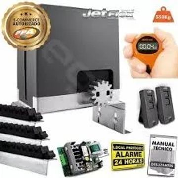 Motor de portão eletrônico Ppa Jetflex de 4 seg instalado