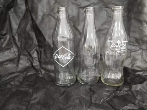 Kit Coleção 6 Garrafas Retrô Coca-Cola vidro