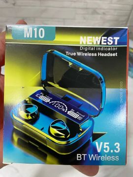 Fone M10 Bluetooth com identificador digital V5.3