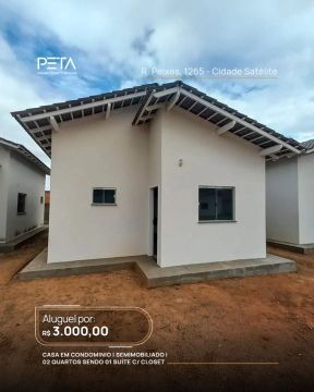 Aluga-se Casa Semimobiliada | Cidade Satélite 