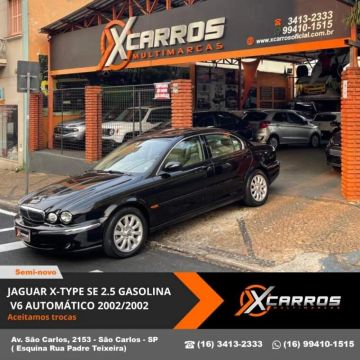JAGUAR X-TYPE 2.5 GASOLINA AUTOMÁTICO V6 2002/2002 NOVÍSSIMO TETO SOLAR!