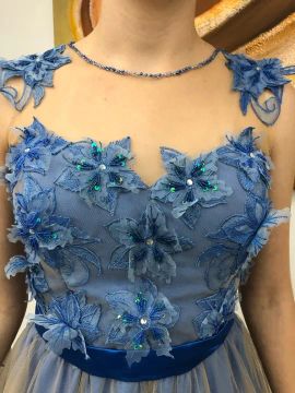 Vestido de festa azul 