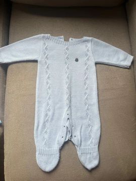 Macacão de tricô para bebê - Novo