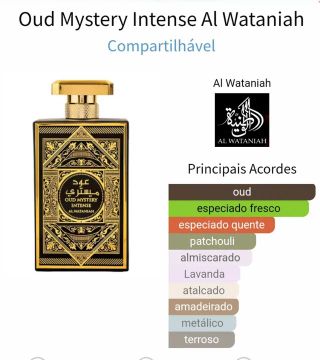Perfume Oud Mystery Intense Al Wataniah - 100ml