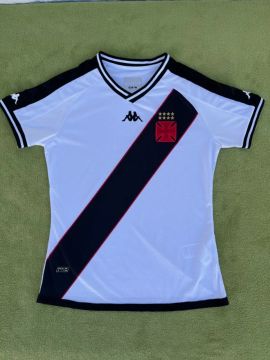Camisa Vasco II 24/25 Feminina Branco e Preto