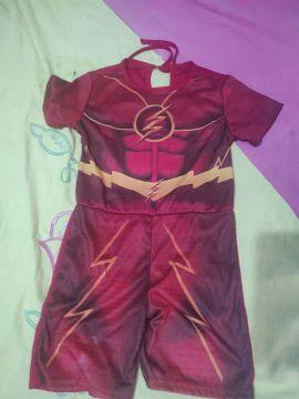Fantasia do Flash para menino veste 6 e 7 anos 