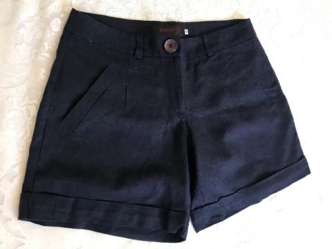 Short Feminino em linho/ Novo