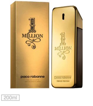 Perfume One Million 200 ml Original Lacrado Nota Fiscal Da Compra Selo Adipec Procedência