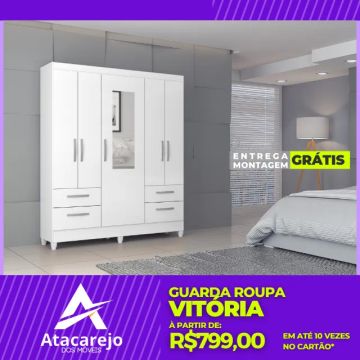 Guarda Roupa Solteiro Entrega e Montagem Grátis 