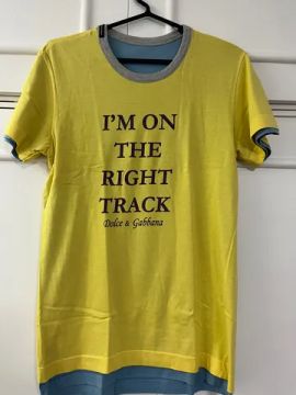 Camiseta masculina Dolce&Gabbana original double face tamanho M Im on the right track