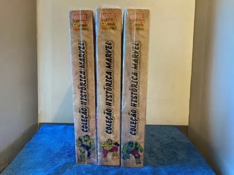 COLEÇÃO HISTÓRICA MARVEL - O INCRÍVEL HULK 3 box completos e perfeitos !
