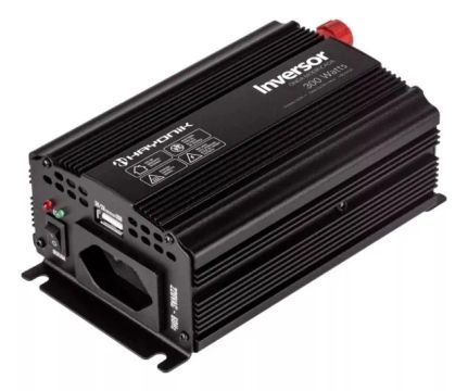 Inversor De Onda Modificada 300w 12vdc/220v Usb Hayonik