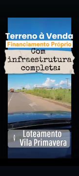 Vende-se terreno 20.000 +parcelas ótima lolocalização , fundo murado.