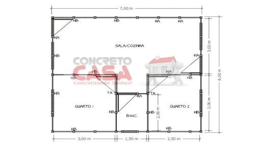 PLACAS E PILARES DE CONCRETO KIT PRE MOLDADO