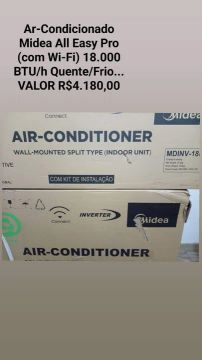 Ar-Condicionado Midea Inverter Xtreme Save Connect 18.000 BTU/h Quente/Frio