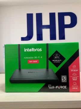 Roteador Wireless Wi-Fi 4 W4-300F Intelbras - Conexão Estável e Rápida - Loja Física