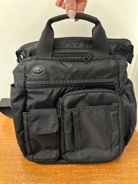 Bolsa INOXTO Preta com alça ombro e de mão, perfeita, Importada.