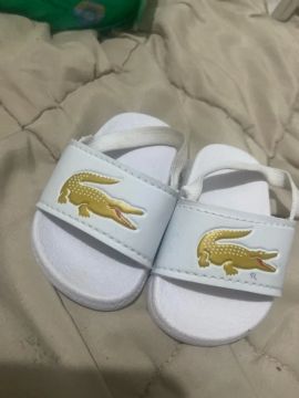 Chinelos Lacoste Branco