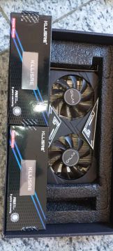 1 Placa de vídeo 4GB GDDR6 e 2 memórias ram 8GB DDR4