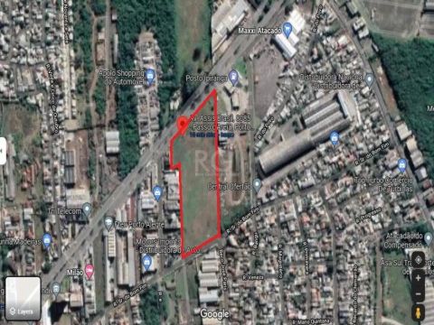 Terreno na Assis Brasil com 27.500m². Localizado próximo a entrada de Porto Alegre e de gr