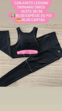 Conjunto fitness de legging 