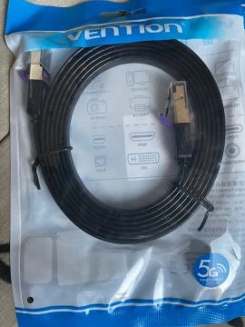 2m de Cabo de Rede Vention Cat7 10Gbps, Para Roteador, STP, RJ45, Cabo Lan.