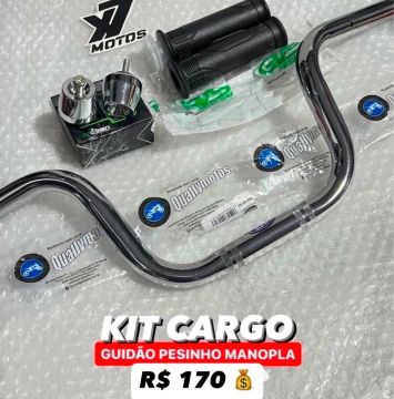 Kit Cargo Guidão Pesinho Pcx Manopla 