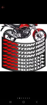 Adesivos Roda Titan 160 Honda 20rs já é o menor valor 
