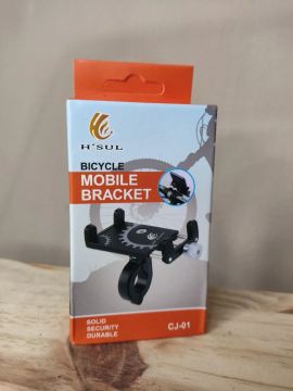 Suporte para celular para bicicleta e moto em alumínio 