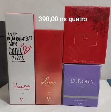 Combo 4 Perfumes  Feminino - 390,00