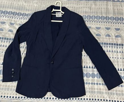 Blazer feminino azul marinho -NINNI