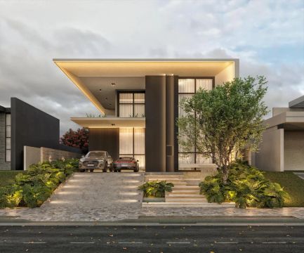 Casa em construção no Condomínio Bosque das Gameleiras  5 Suítes + DCE e com Energia Solar