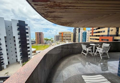 Apartamento para venda com 124m² e 3 quartos com vista para o mar na Ponta Verde - Maceió