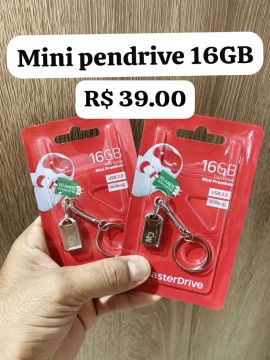 Pendrive 16GB Mini Premium - Chaveiro - 10 Anos de Garantia