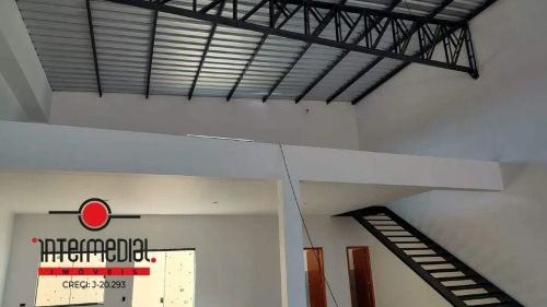 Galpão para locação com 285 m² de área construída com mezanino - Portal Ville Jardins