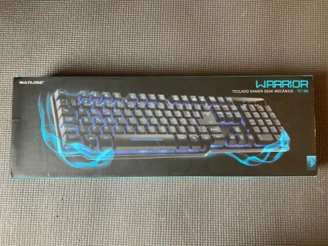 Teclado  Gamer Multilaser WARRIOR semi-mecânico TC196