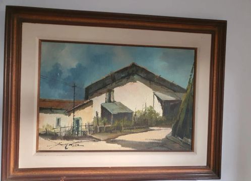 Quadro Original Óleo sobre tela Pintor Sansão Pereira