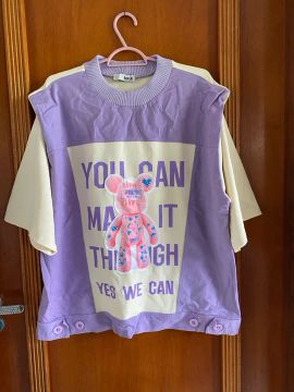 Camisa over size P 