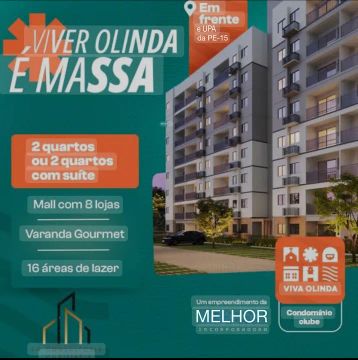Imóvel para venda possui 47 metros quadrados com 2 quartos em Tabajara - Olinda - PE