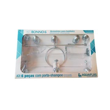 Kit Acessórios Banheiro Bonno 6 Peças 